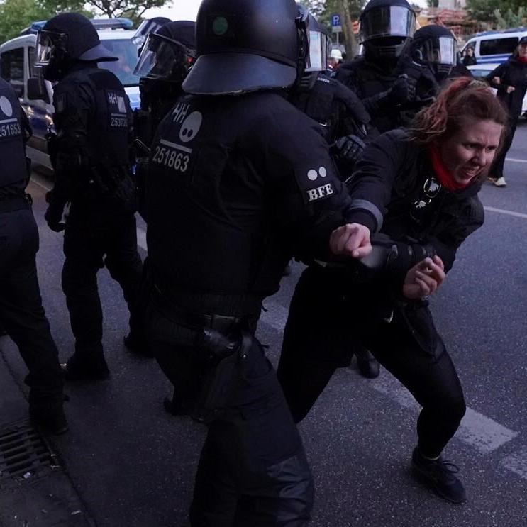 Scuffles in German cities after student who attacked neo-Nazis is convicted